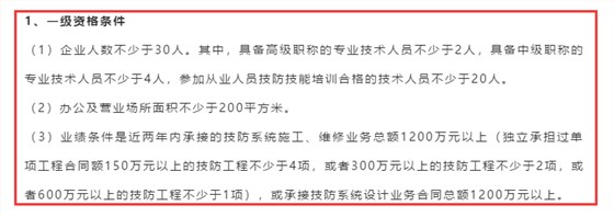 安防資質(zhì)一級(jí)是不是沒(méi)有企業(yè)申報(bào)？是不是很難認(rèn)證成功？